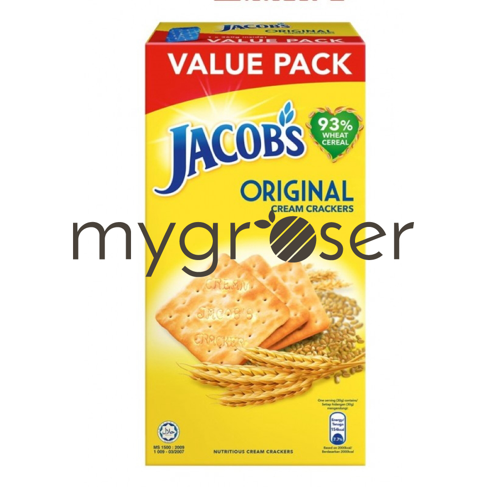 Jacob's Value Pack Cream Cracker 360g MyGroser